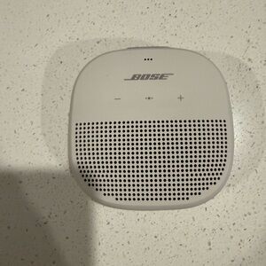 Bose Gray and white SoundLink Micro Speaker